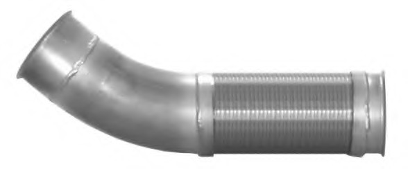 Front Exhaust Pipe L: 615 Mm