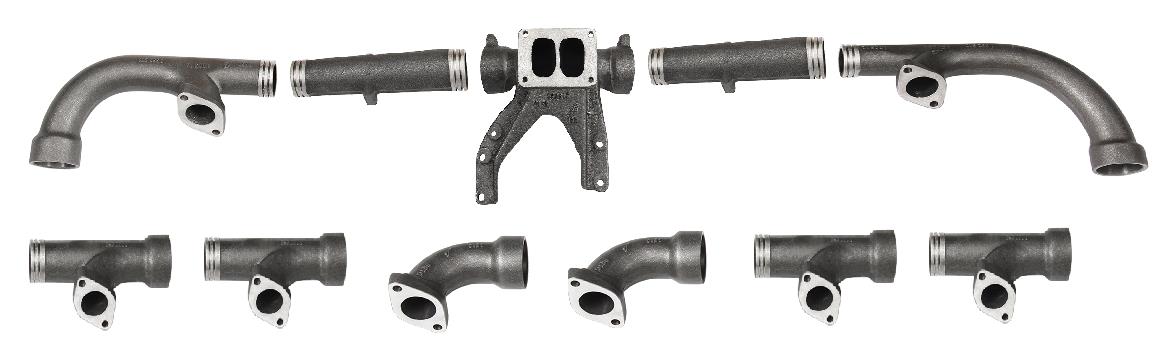 Exhaust Turbo Manifold Kit 1x371211+2x1332969+1x1332970+1x1332971+2x1332968+2x1332967