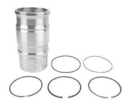 Cylinder Liner With Piston Rings