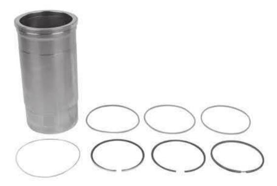 Cylinder Liner With Piston Rings