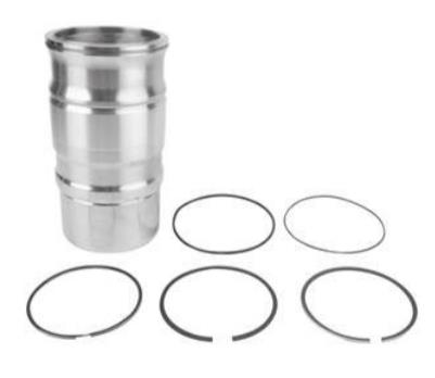 Cylinder Liner With Piston Rings